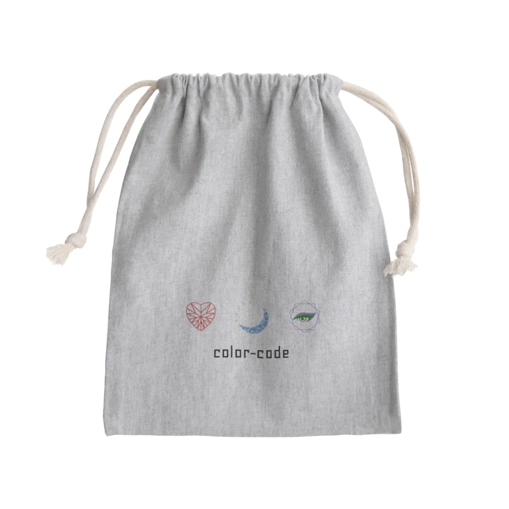 color-code official storeのサンカク Mini Drawstring Bag