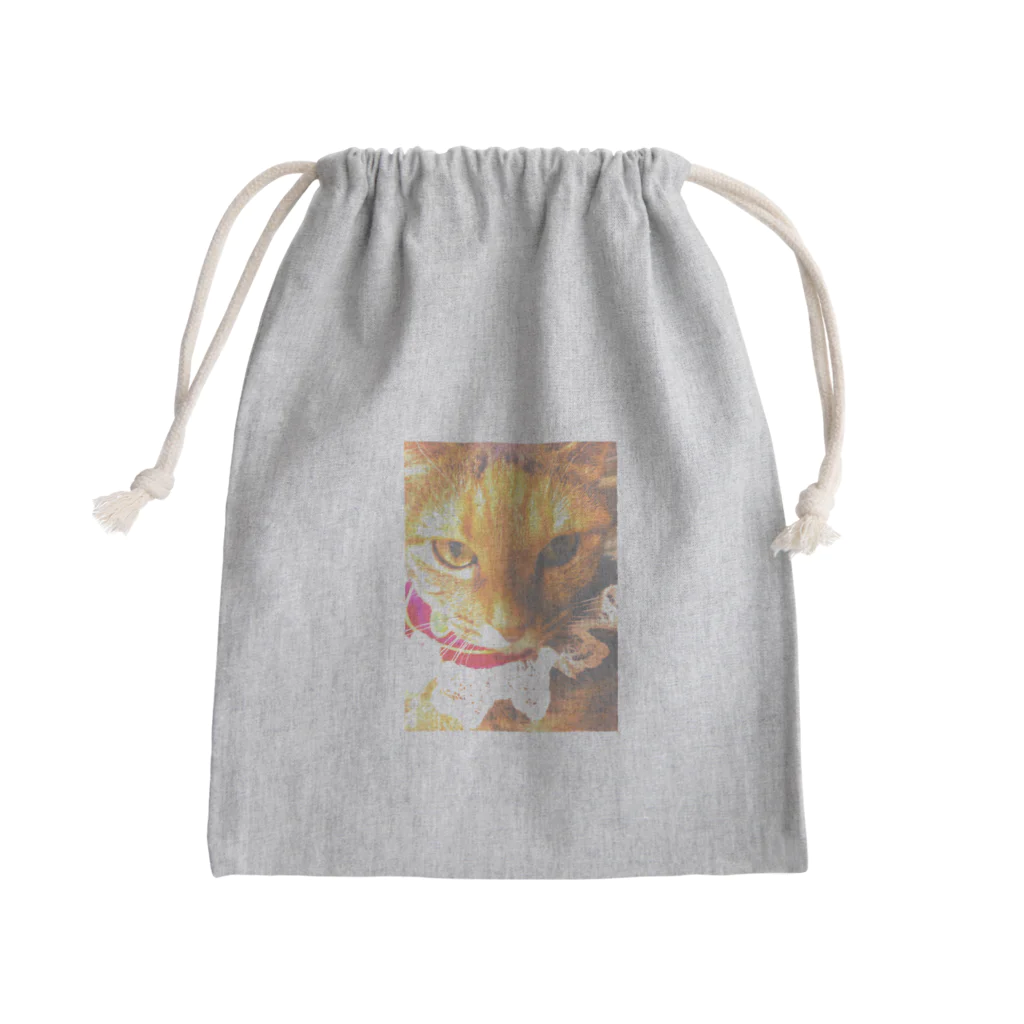 猫雑貨さんちこの猫プリンちゃん（姫） Mini Drawstring Bag