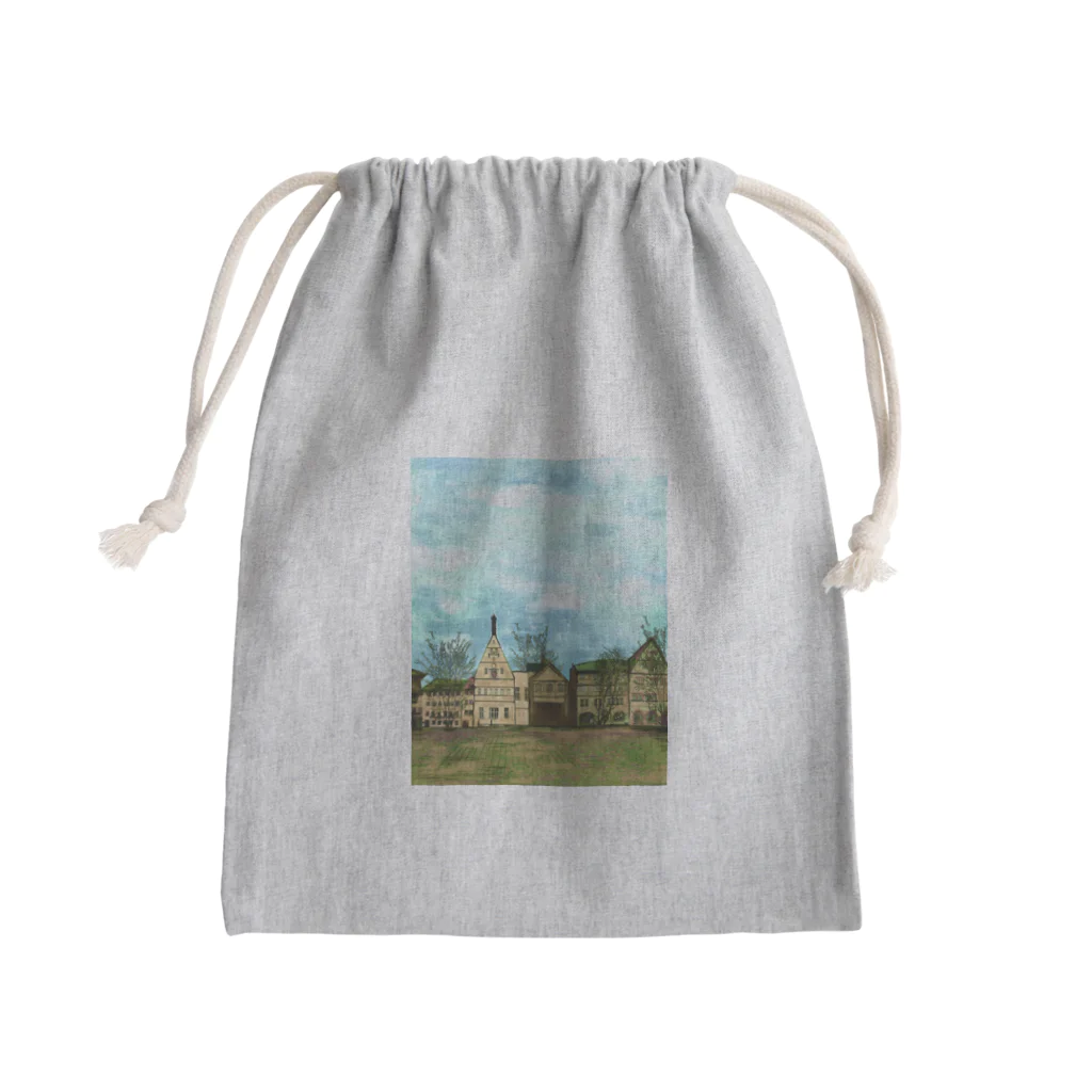 ふわりの絵画のような街（暗色） Mini Drawstring Bag