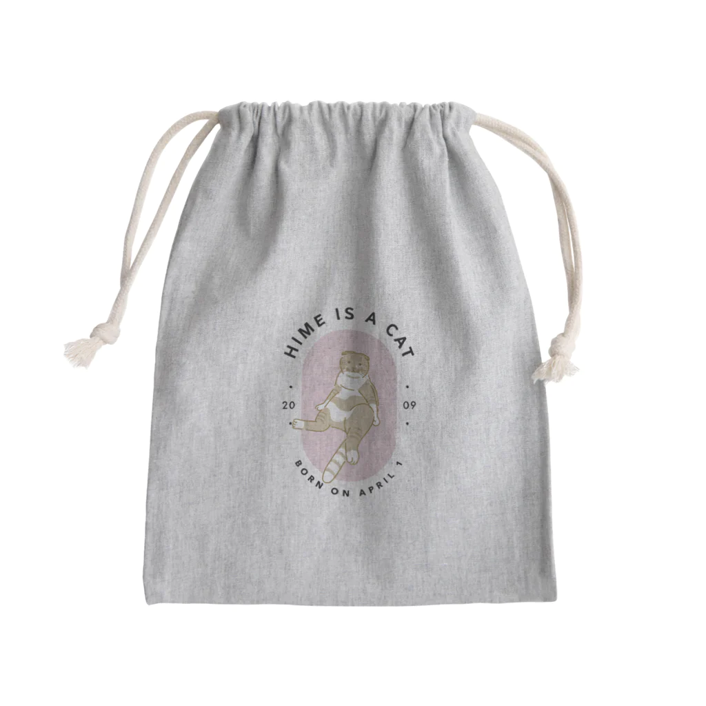 ちくわ屋のくつろぎひめちゃんきんちゃく Mini Drawstring Bag