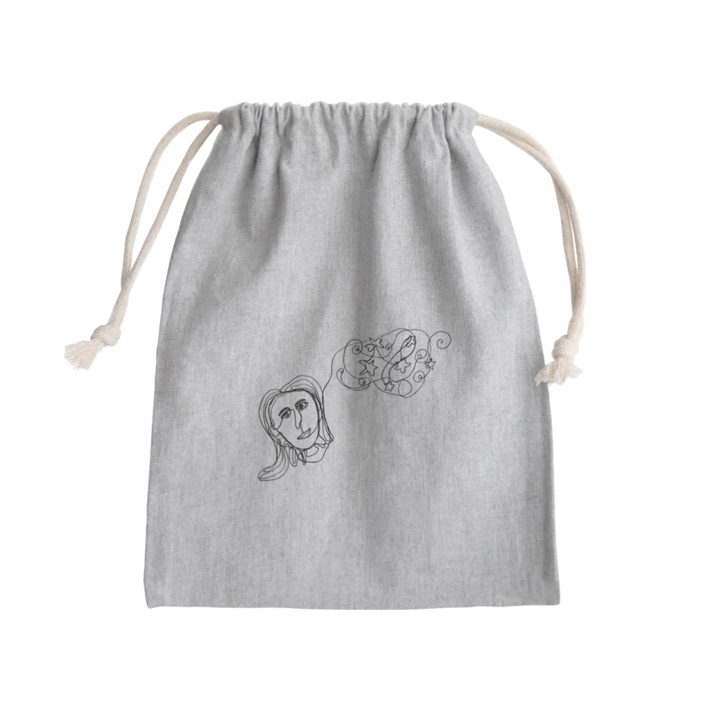 LEMOLEMONのゆめみごごち Mini Drawstring Bag