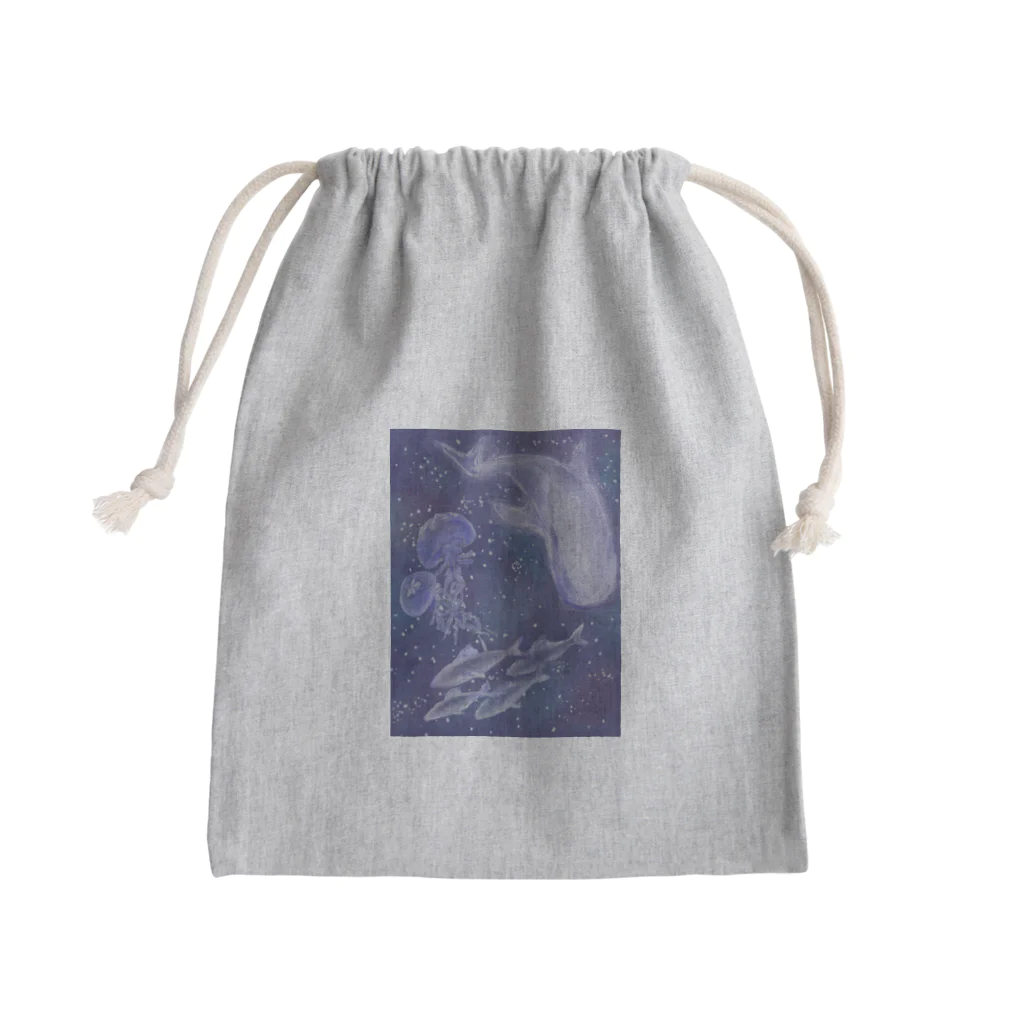 kuriminaの星空の水族館 Mini Drawstring Bag