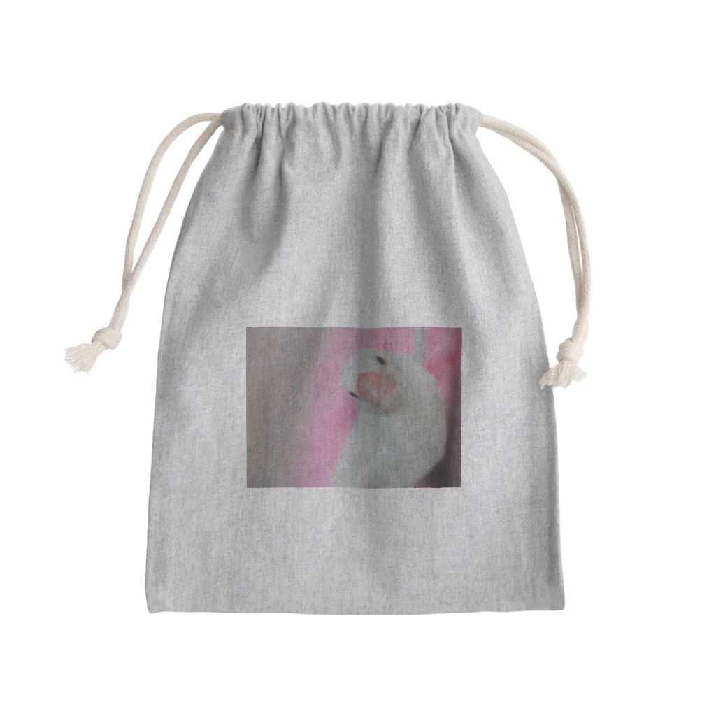 文鳥生活のてのひら文鳥もんちゃん Mini Drawstring Bag