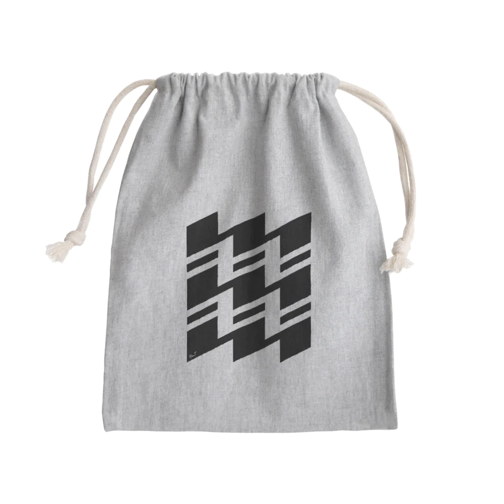 OsaTの斜幾何学 Mini Drawstring Bag