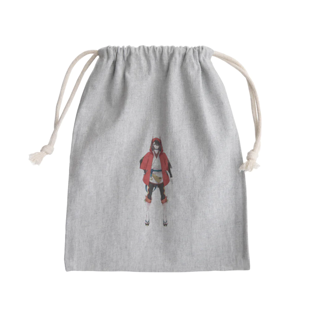 Mechu 公式の【OPEN BETA公式】金熊こはくグッズ Mini Drawstring Bag