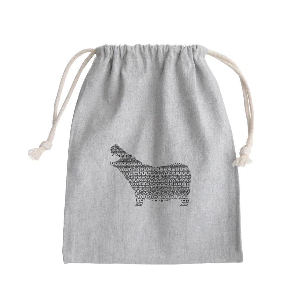 新谷べにのカバ Mini Drawstring Bag