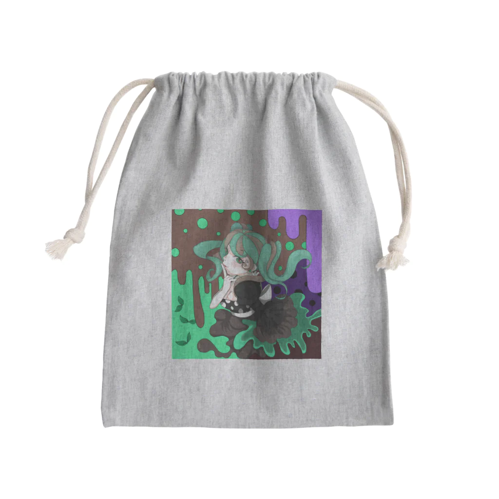 海中くらげ散歩のミントチョコレイト Mini Drawstring Bag