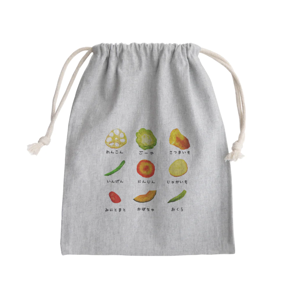 みにゃ次郎のべじたぶるちっぷす Mini Drawstring Bag