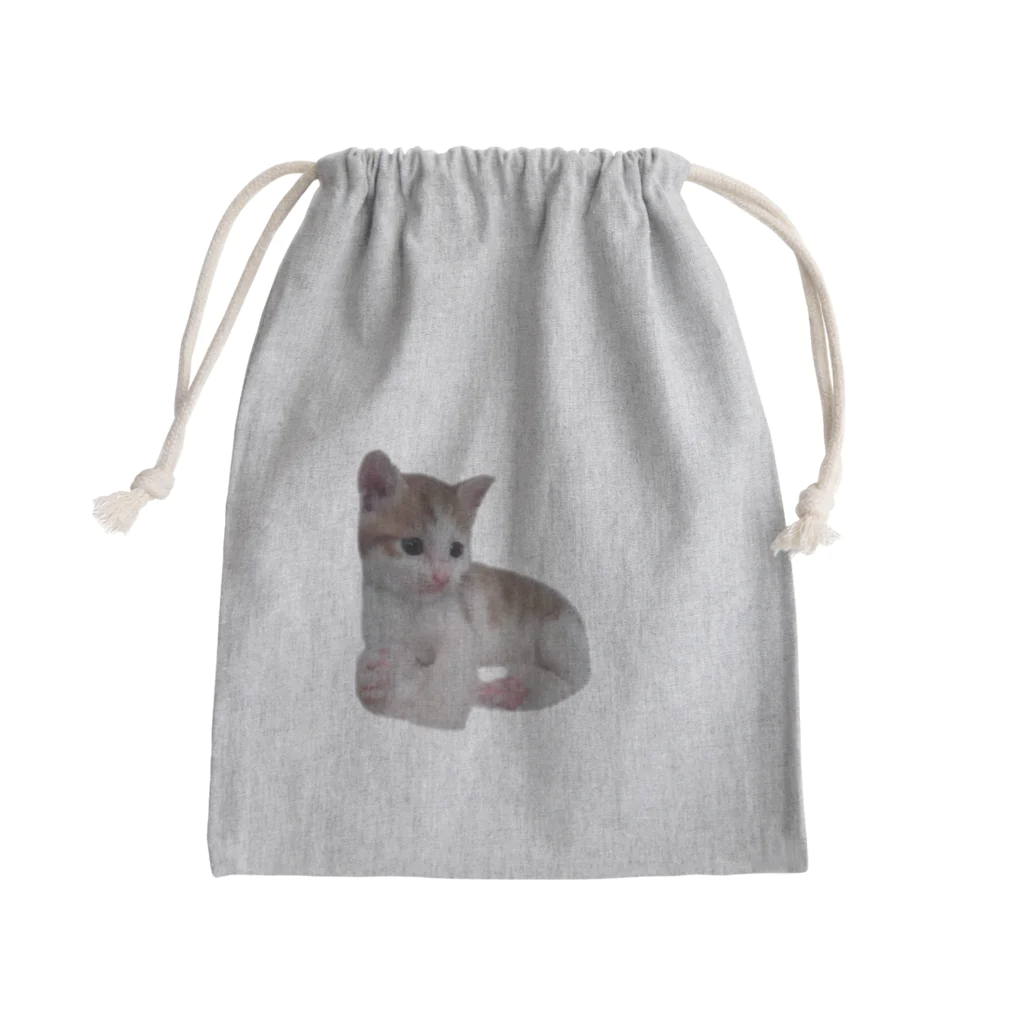 だっくのちびにゃん(ワンポイント) Mini Drawstring Bag