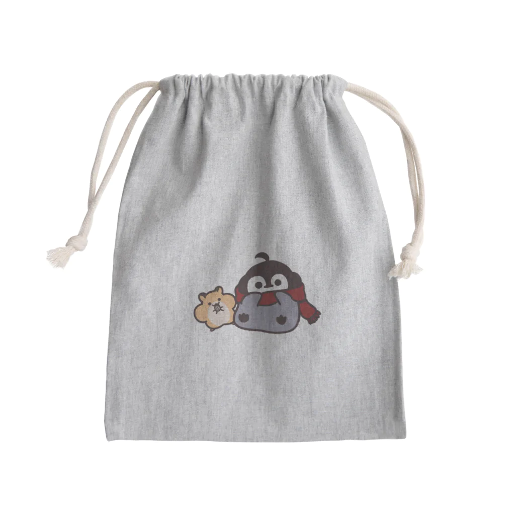 焼きパンショップのハムペン Mini Drawstring Bag