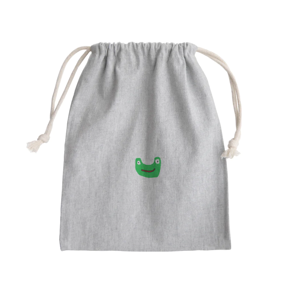 新カエルのカエルアイコン君 Mini Drawstring Bag