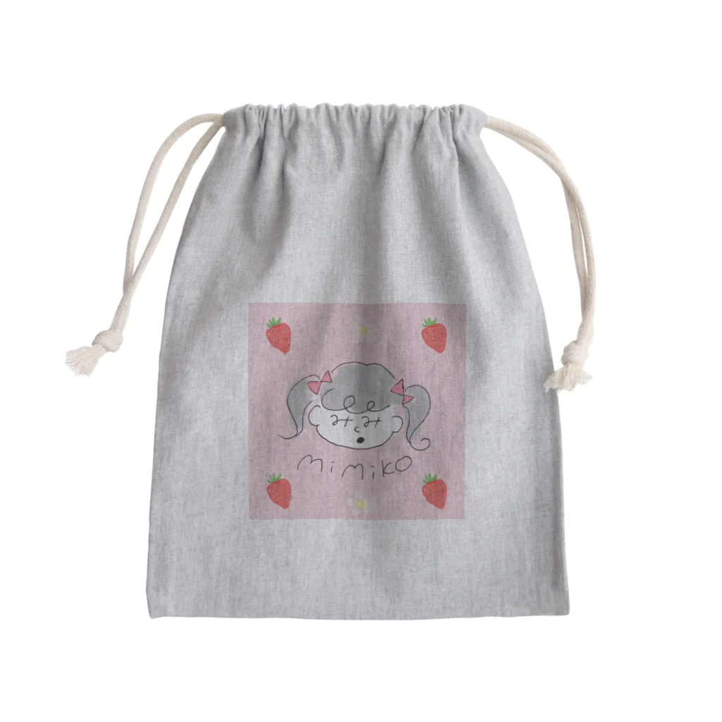 M i M i K Oのみみ子といちご Mini Drawstring Bag