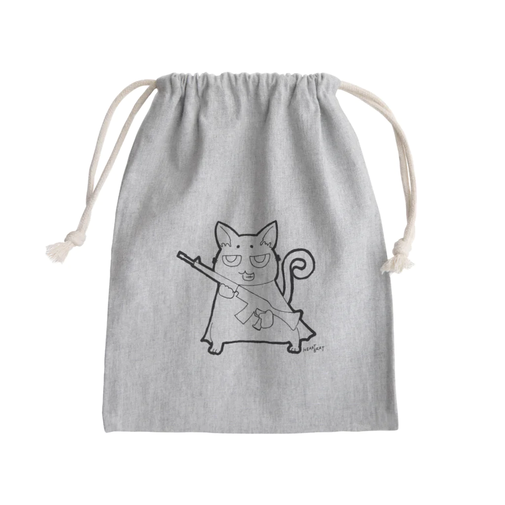 __HEARTBEAT__のぐへねこ Mini Drawstring Bag