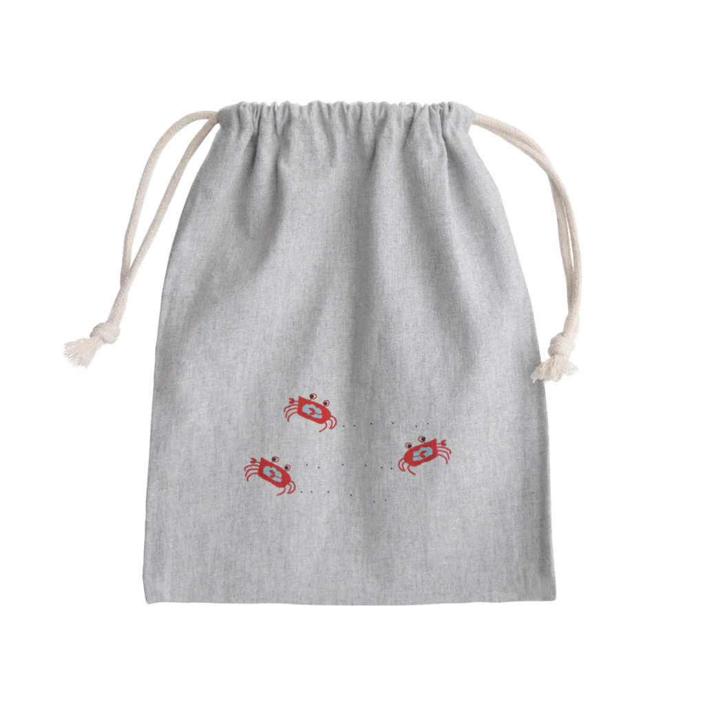 ダイナマイト87ねこ大商会の現在・過去・未来に向かうカニ Mini Drawstring Bag