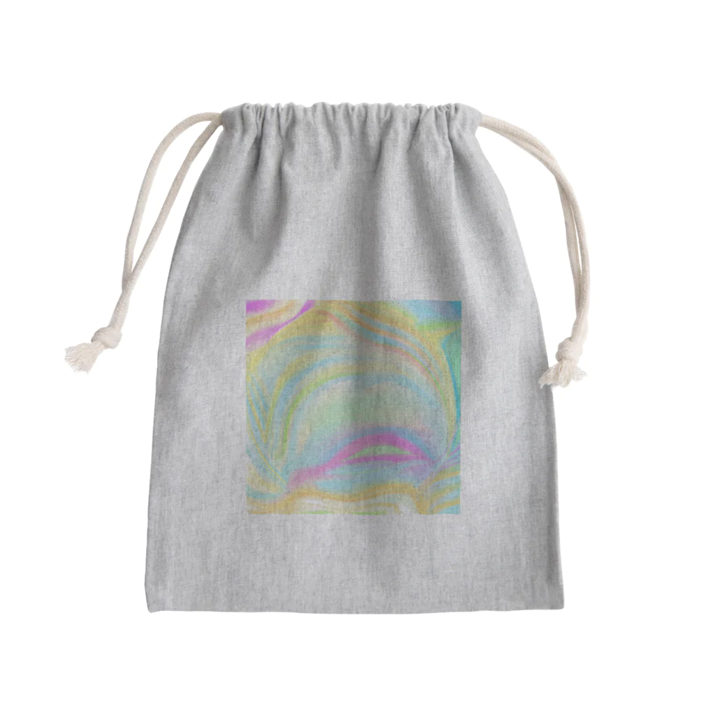 ハッピースマイルのカラフルキャンディードリーム Mini Drawstring Bag