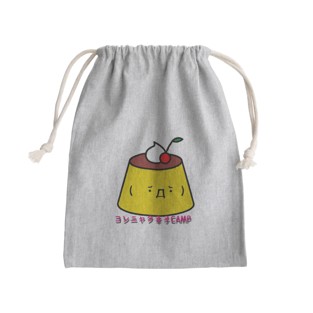 コンニャク幸子オリジナルグッズのコンニャク幸子プリン柄 Mini Drawstring Bag