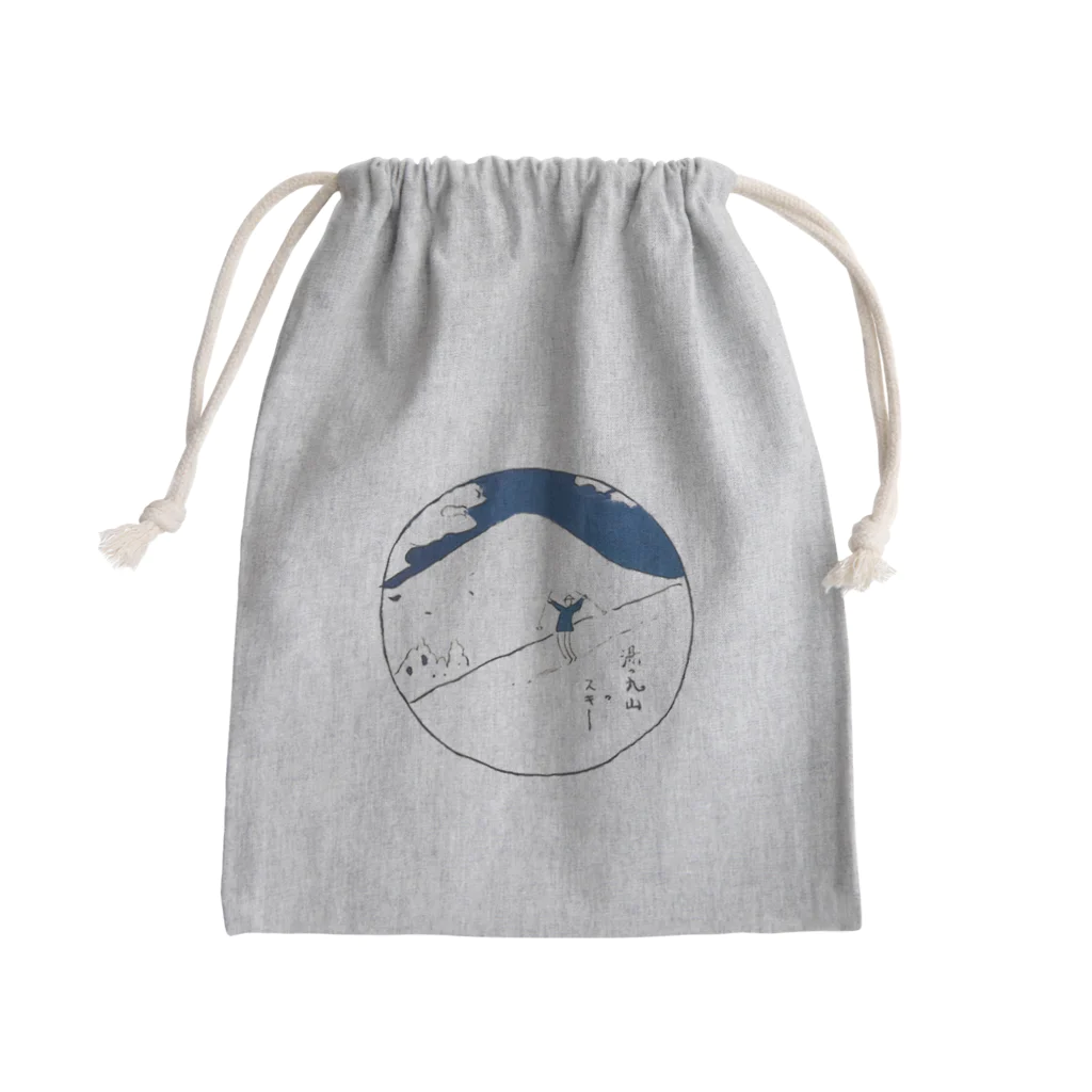 信州とうみ観光協会の祢津煎餅　湯ノ丸山のスキー Mini Drawstring Bag