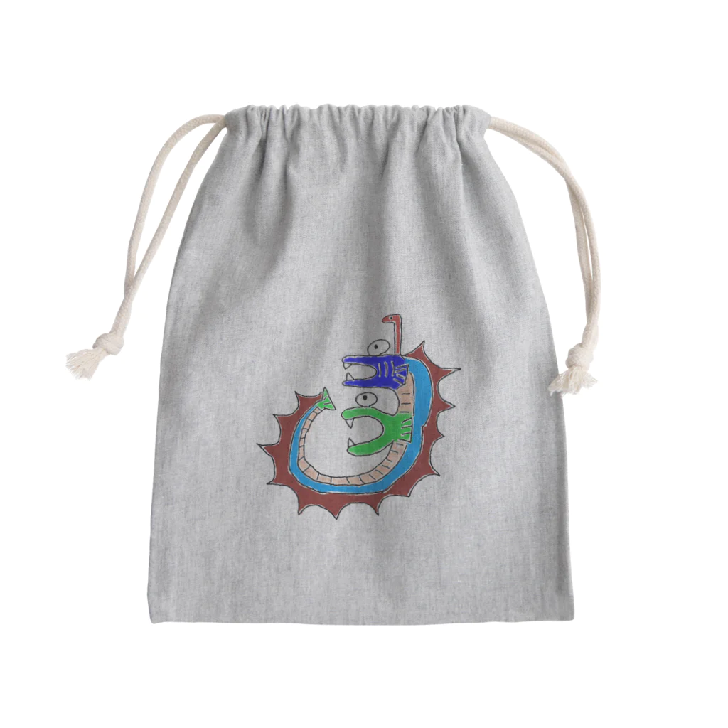 ハナペコのなすまる Mini Drawstring Bag