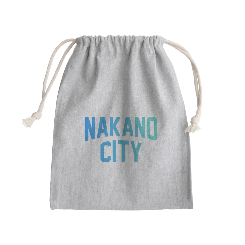 JIMOTOE Wear Local Japanの中野区 NAKANO CITY ロゴブルー きんちゃく