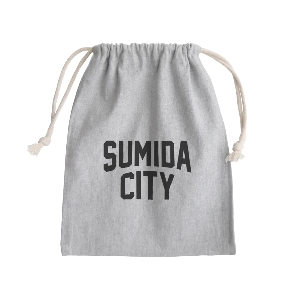 JIMOTO Wear Local Japanの墨田区 SUMIDA CITY ロゴブラック きんちゃく