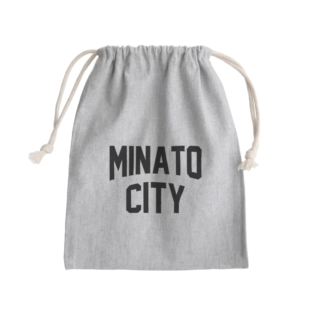 JIMOTO Wear Local Japanの港区 MINATO CITY ロゴブラック きんちゃく