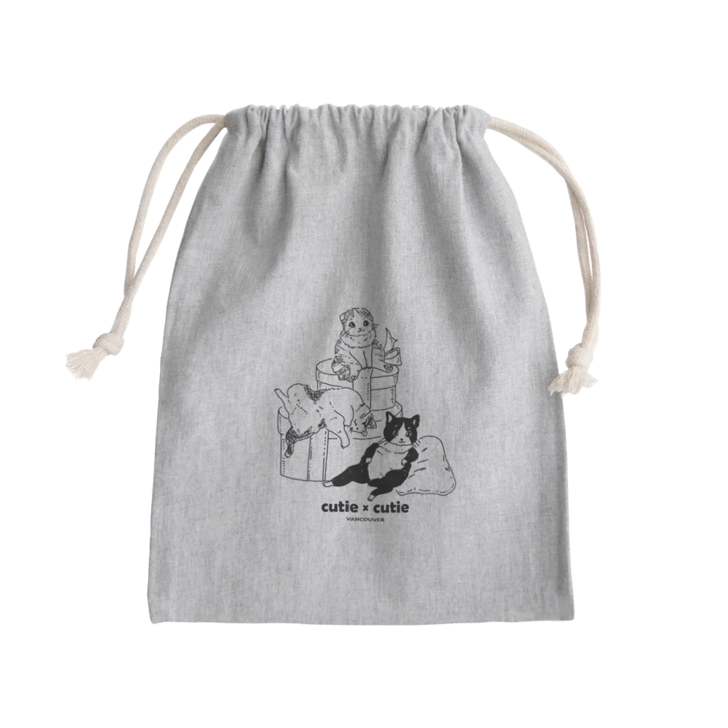 Cutie x Cutie Vancouverのバンクーバーの猫たち Mini Drawstring Bag