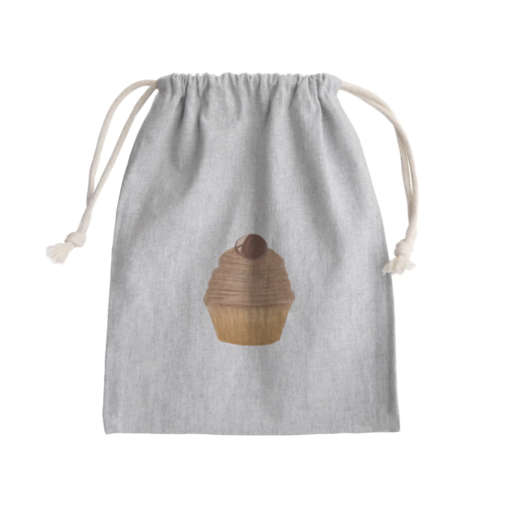 いくら丼のモンブランケーキ Mini Drawstring Bag