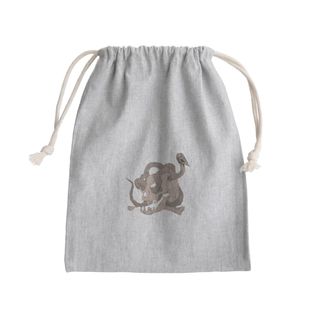 林 邦明 (クニさん)の☠SKULL Snake🐍 Mini Drawstring Bag