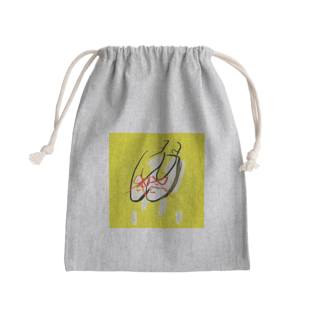 PiOPiOの濡れた上履き、優しさで乾く。 Mini Drawstring Bag