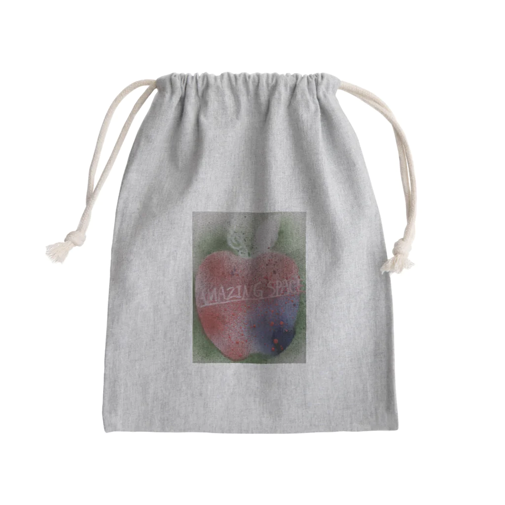 Yuta YoshiのAmazing space “apple” Mini Drawstring Bag