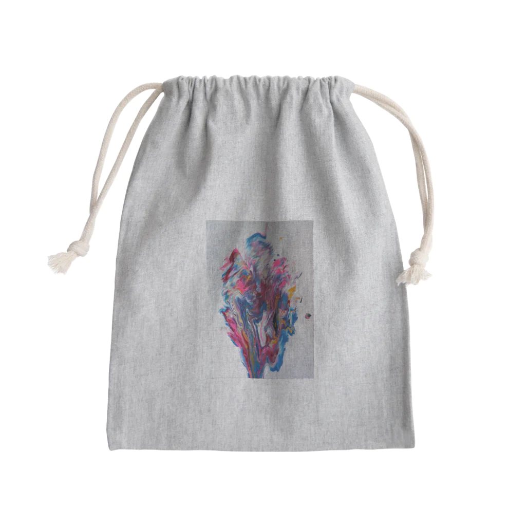 アオムラサキのWing of Hope 002 Mini Drawstring Bag