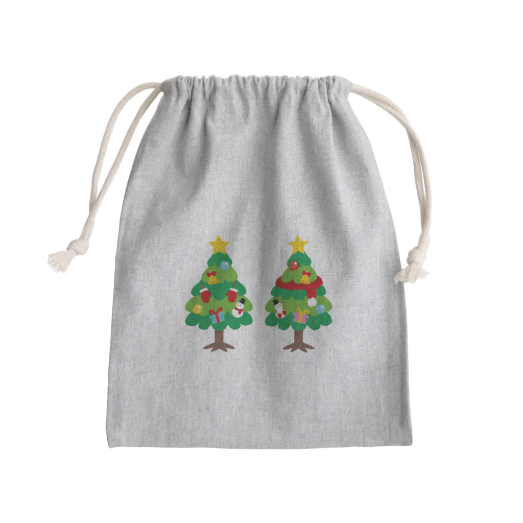 イラスト MONYAAT のCT88 林さんのクリスマスB Mini Drawstring Bag