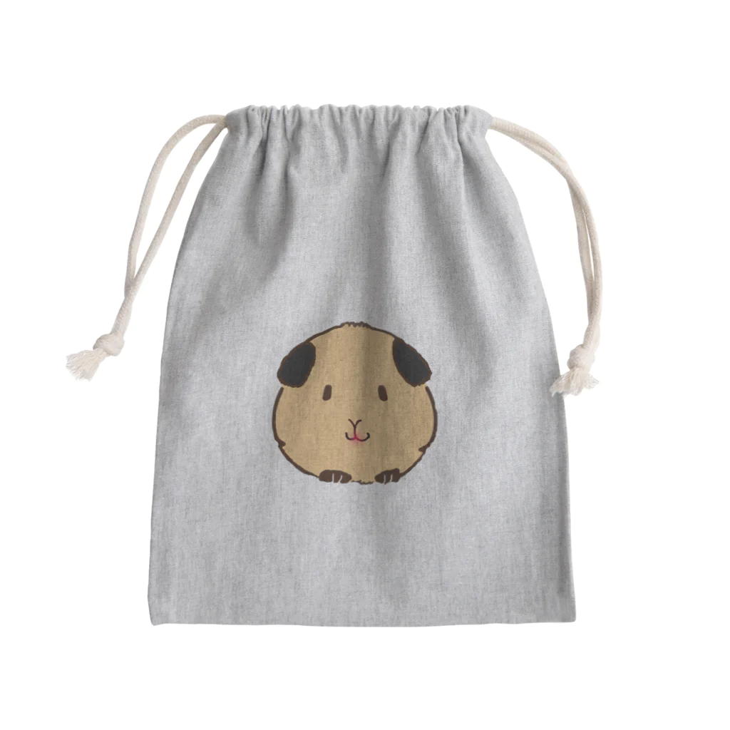 モルモットのミマモル隊のブラウン コロちゃん Mini Drawstring Bag