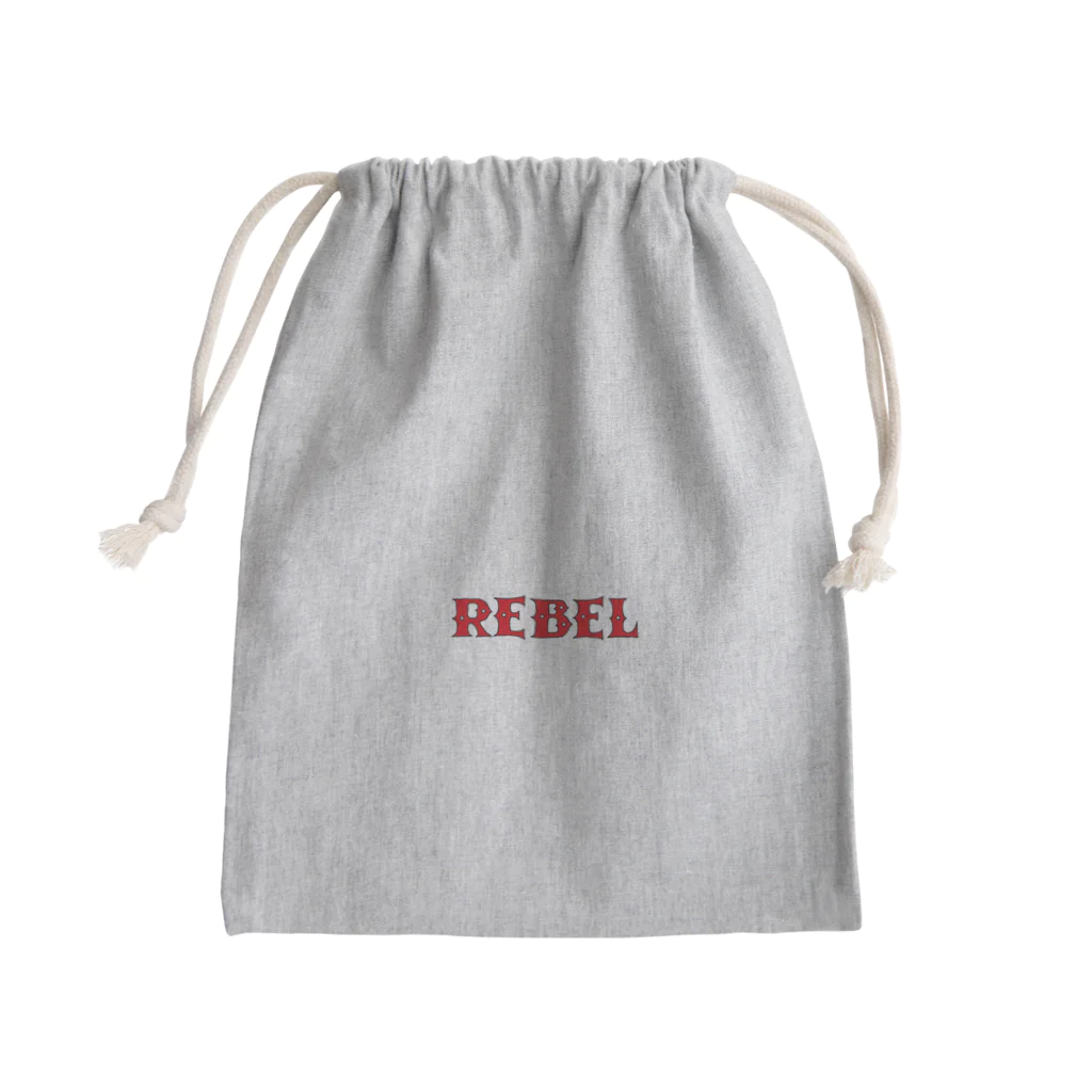 REBELのREBELロゴくん Mini Drawstring Bag