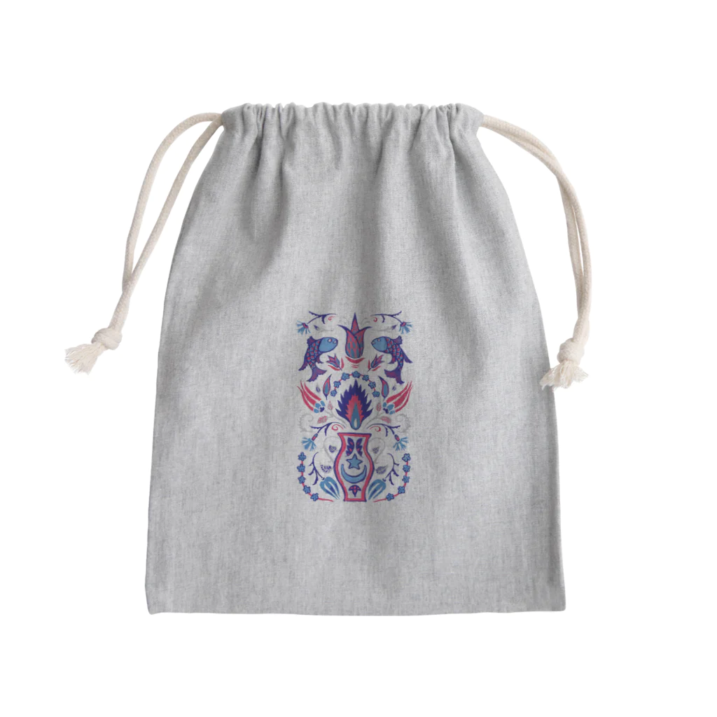 IZANAMI by Akane Yabushitaの🇹🇷トルコのイズニックタイル【ラピスラズリ】 Mini Drawstring Bag