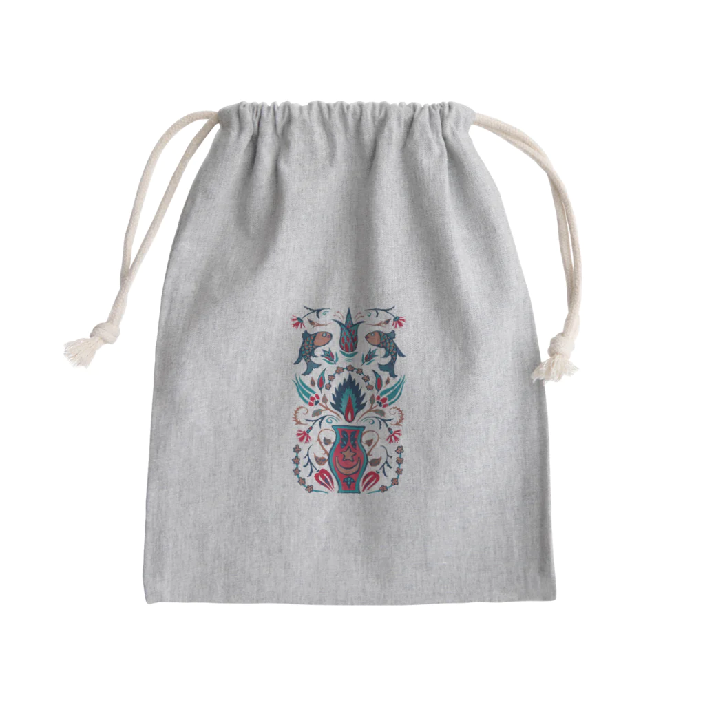 IZANAMI by Akane Yabushitaの🇹🇷トルコのイズニックタイル【ティール】 Mini Drawstring Bag