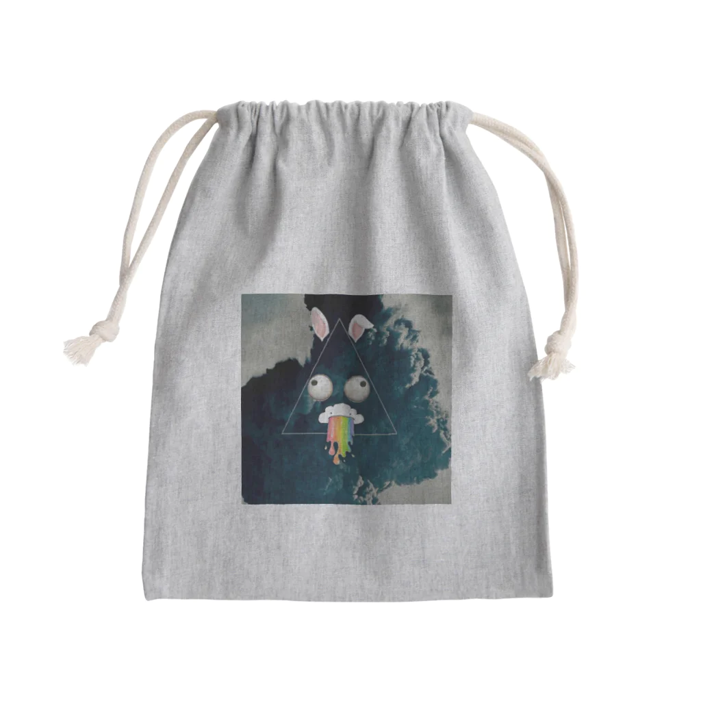 HARAHETTA3のさんかくうさぎ。 Mini Drawstring Bag