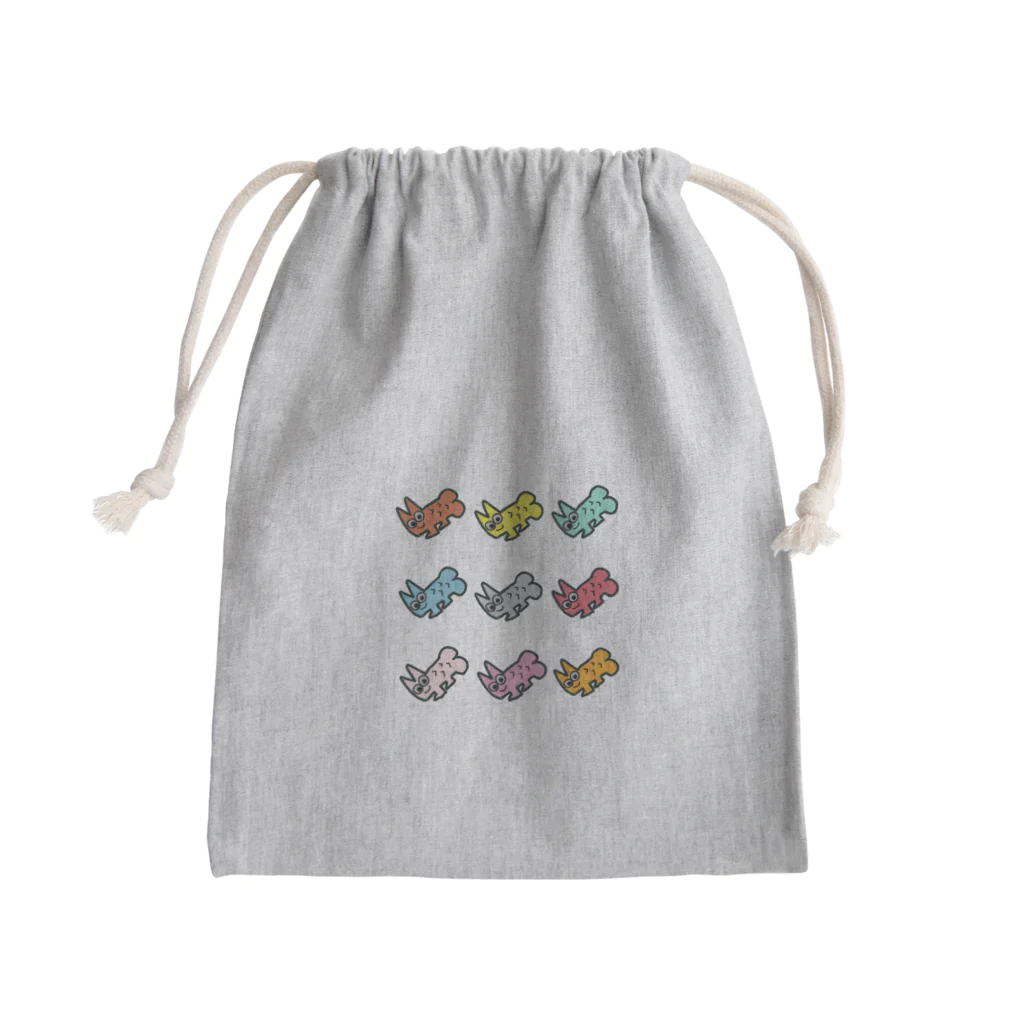 2step_by_Jrのチンキャットスター　カラフルバージョン Mini Drawstring Bag