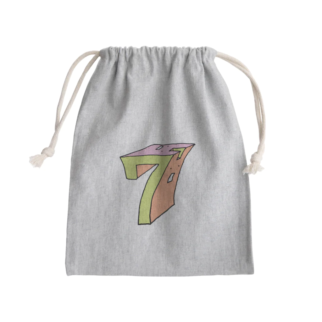 2Dうさぎの2Dうさぎ セブン Mini Drawstring Bag