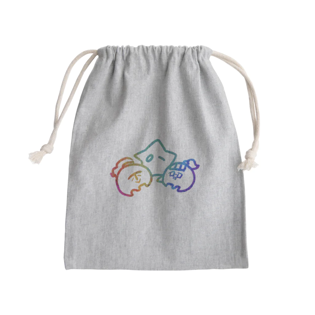 だもの。、の店の虹だもの星 with ななまる&てぃまる Mini Drawstring Bag