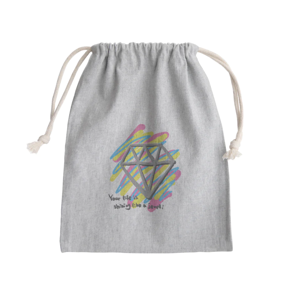 a-stilbe (アスチルベ)の貴方の人生も宝石の様に輝いています Mini Drawstring Bag