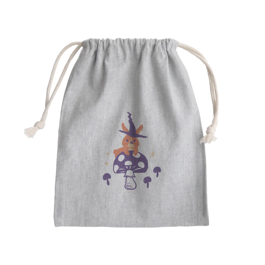 ナコの夜の森(うさぎ) Mini Drawstring Bag