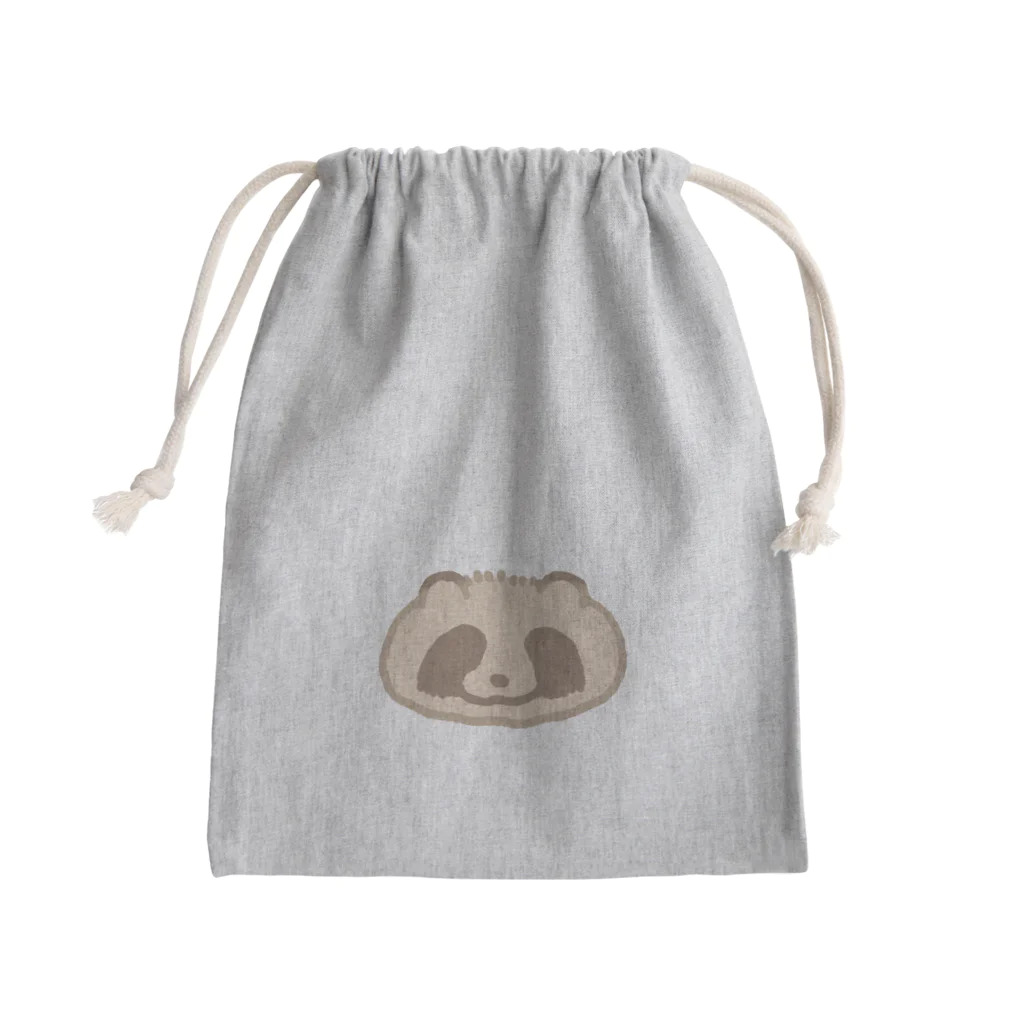 ZUNGURI SHOPのたぬface Mini Drawstring Bag