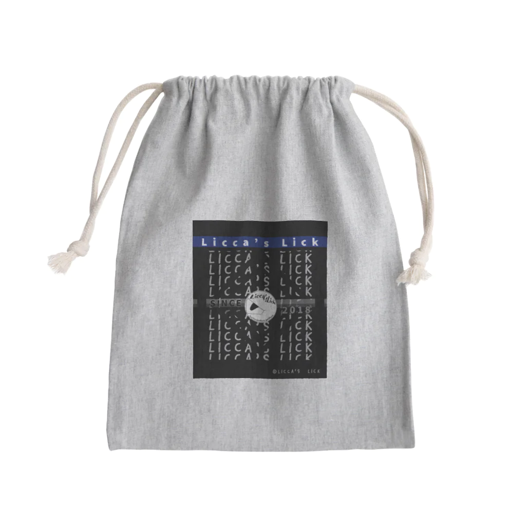 Licca's Lickのリッカーズロゴ&文字 Mini Drawstring Bag