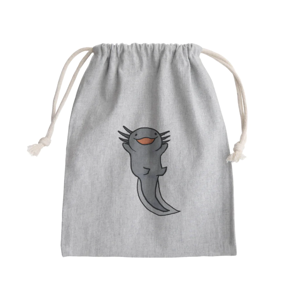 モグラノアナのウーパールーパーのコロ(♂) Mini Drawstring Bag