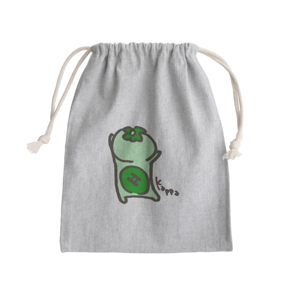 かっぱちゃんの日常のかっぱちゃん（せなか） Mini Drawstring Bag