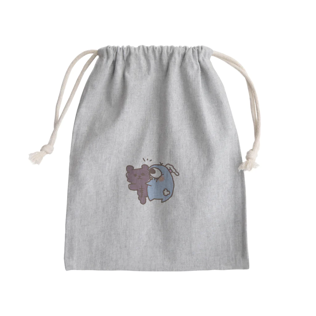 _jin1030のきゅるるおめめのさぶちゃんくまさん Mini Drawstring Bag