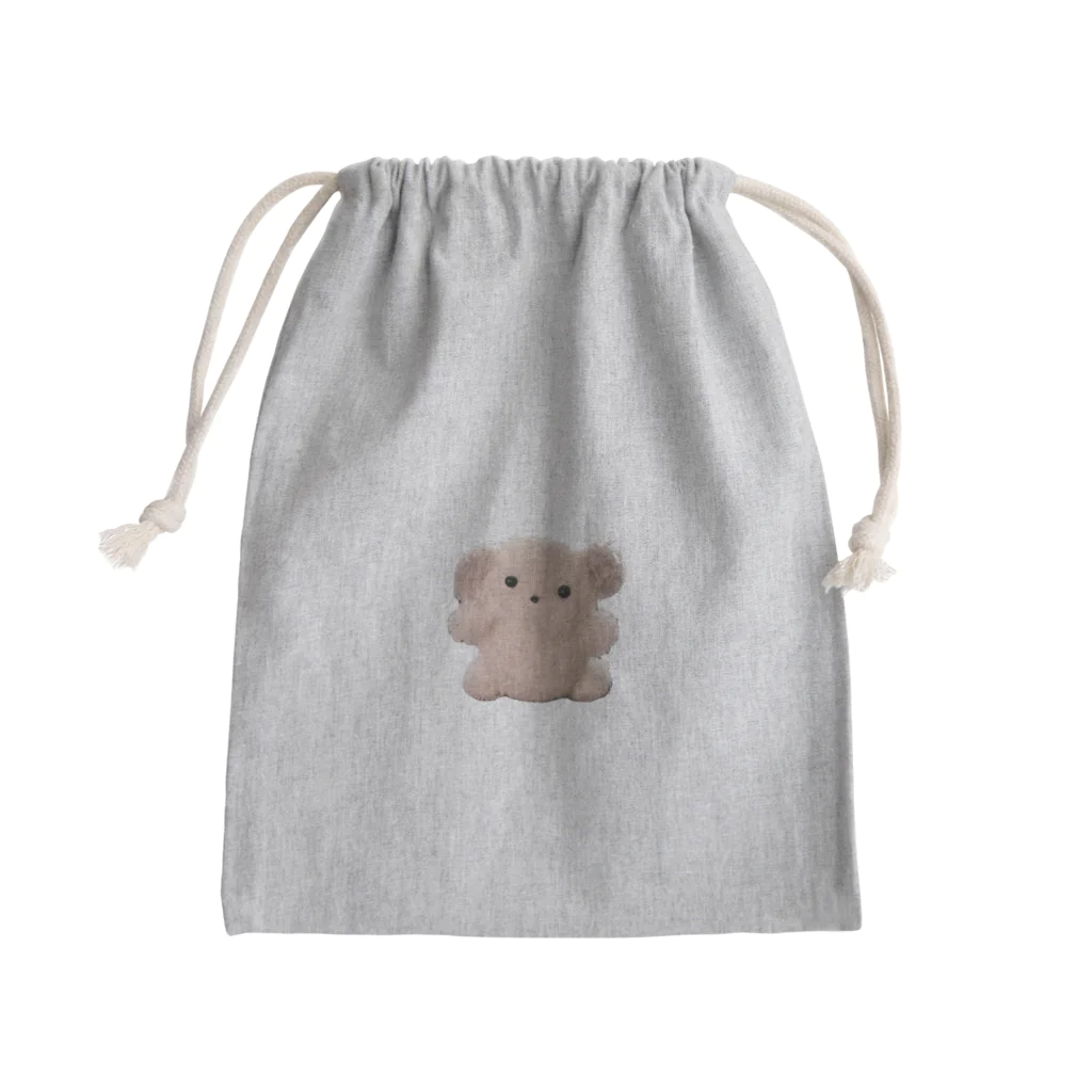 ふかふかのいぬごやのうちのいぬ　しょうめん Mini Drawstring Bag