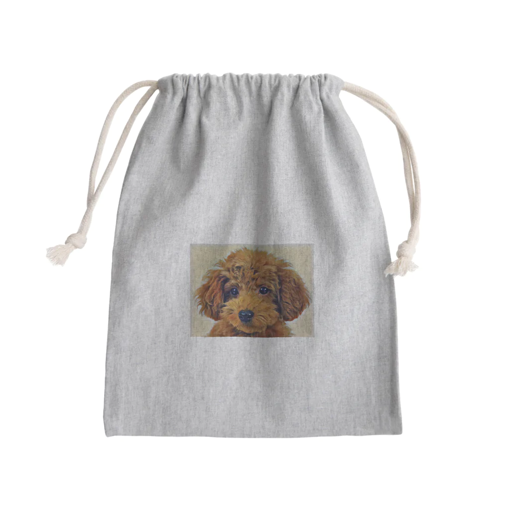 be_smileのトイプードルイラスト Mini Drawstring Bag