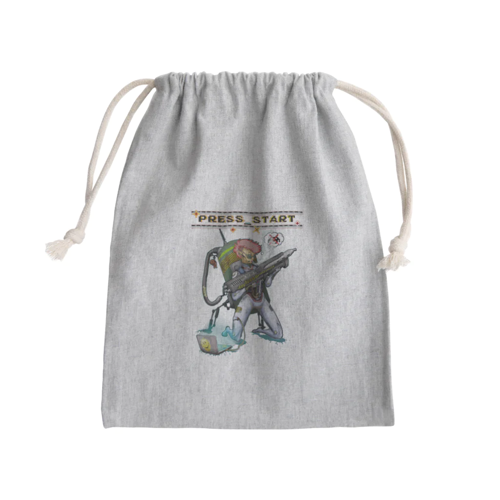 nidan-illustrationの“PRESS START” 2-#1 Mini Drawstring Bag